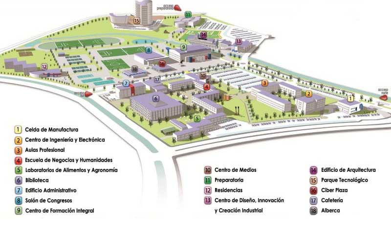 Mapa Campus Querétaro